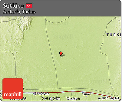 Physical 3D Map of Sütlüce