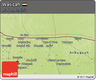 Physical 3D Map of Wāsiţah