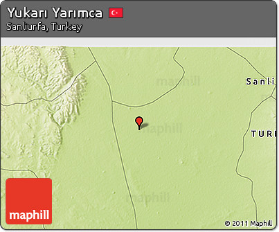 Physical 3D Map of Yukarı Yarımca