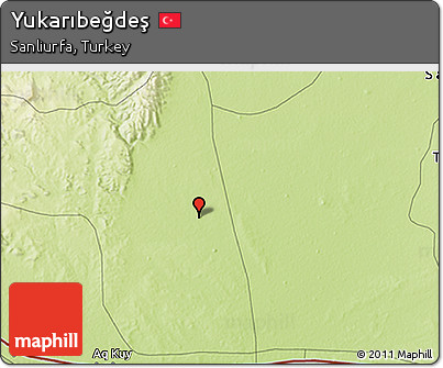 Physical 3D Map of Yukarıbeğdeş