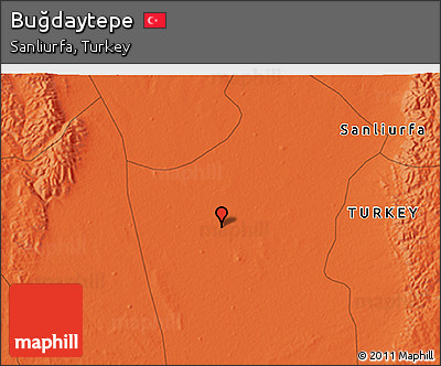 Political 3D Map of Buğdaytepe