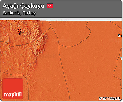 Political 3D Map of Aşağı Çaykuyu