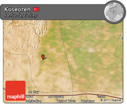 Satellite 3D Map of Köseören