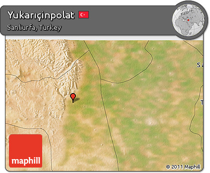Satellite 3D Map of Yukarıçinpolat