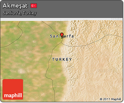 Satellite 3D Map of Akmeşat