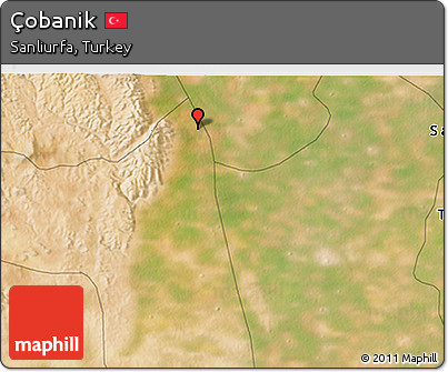 Satellite 3D Map of Çobanik