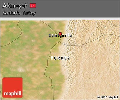 Satellite 3D Map of Akmeşat