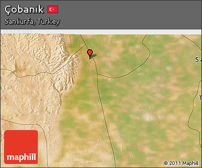 Satellite 3D Map of Çobanik