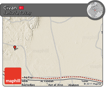 Shaded Relief 3D Map of Civan