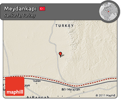 Shaded Relief 3D Map of Meydankapı