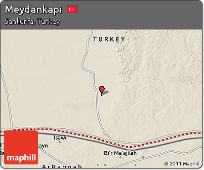 Shaded Relief 3D Map of Meydankapı