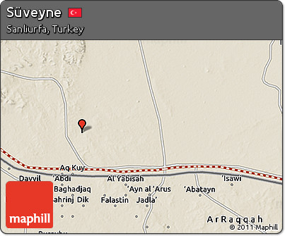 Shaded Relief 3D Map of Süveyne