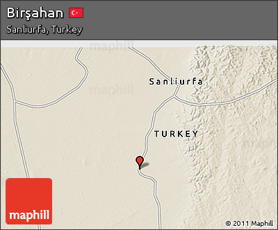 Shaded Relief 3D Map of Birşahan
