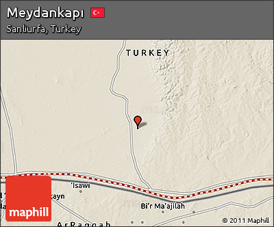Shaded Relief 3D Map of Meydankapı