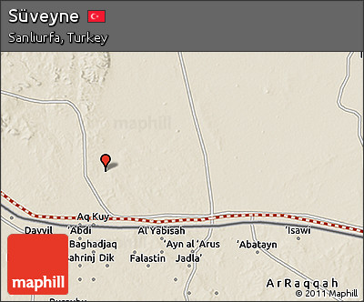 Shaded Relief 3D Map of Süveyne