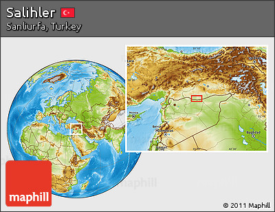 Physical Location Map of Salihler