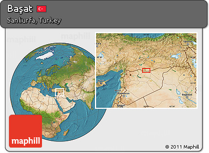 Satellite Location Map of Başat