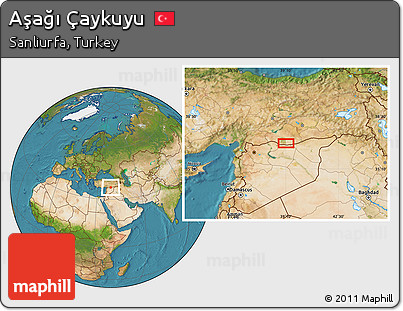 Satellite Location Map of Aşağı Çaykuyu