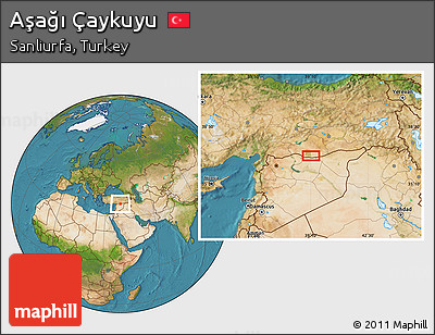 Satellite Location Map of Aşağı Çaykuyu
