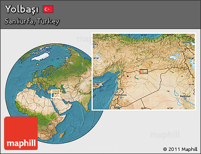 Satellite Location Map of Yolbaşı