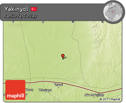 Physical Map of Yakınyol