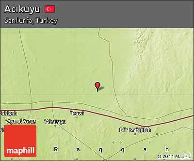 Physical Map of Acıkuyu