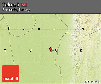 Physical Map of Tekneli