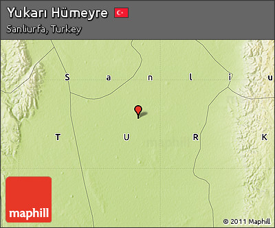 Physical Map of Yukarı Hümeyre