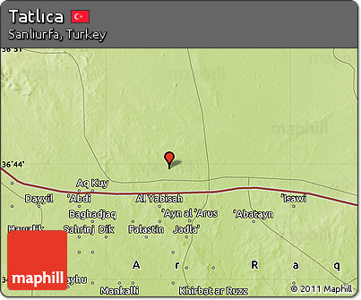 Physical Map of Tatlıca