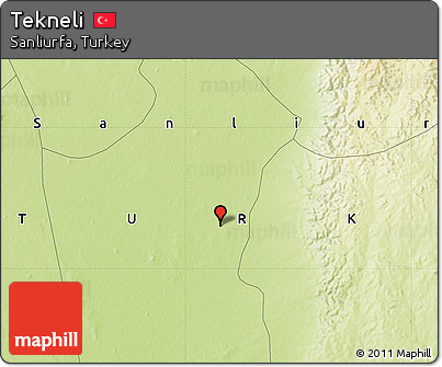 Physical Map of Tekneli