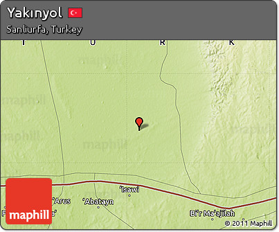 Physical Map of Yakınyol