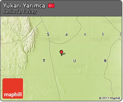 Physical Map of Yukarı Yarımca