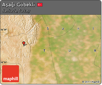 Satellite Map of Aşağı Göbekli