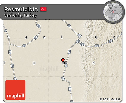 Shaded Relief Map of Resmülcibin