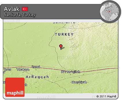 Physical Panoramic Map of Avlak