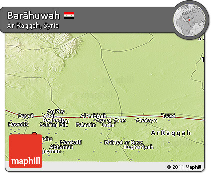 Physical Panoramic Map of Barāhuwah