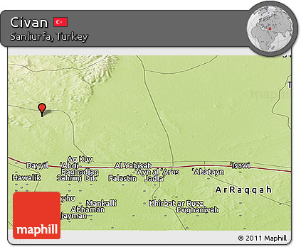 Physical Panoramic Map of Civan