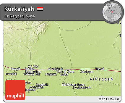 Physical Panoramic Map of Kūrkaḩīyah