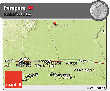 Physical Panoramic Map of Parapara