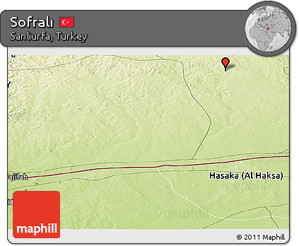 Physical Panoramic Map of Sofralı