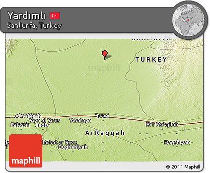 Physical Panoramic Map of Yardımlı