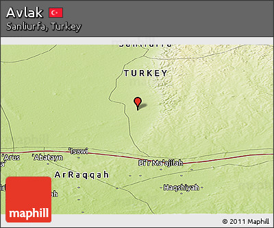 Physical Panoramic Map of Avlak