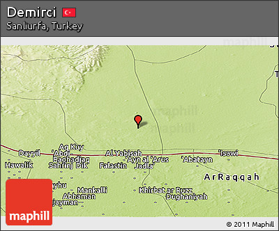 Physical Panoramic Map of Demirci