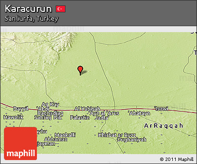 Physical Panoramic Map of Karacurun