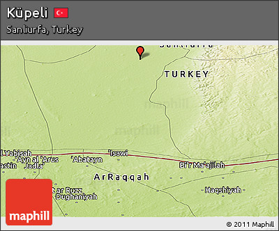 Physical Panoramic Map of Küpeli
