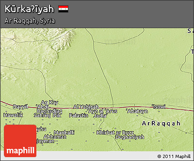 Physical Panoramic Map of Kūrkaḩīyah
