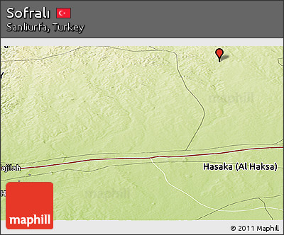 Physical Panoramic Map of Sofralı