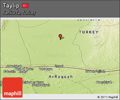 Physical Panoramic Map of Taylıp