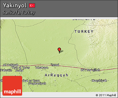 Physical Panoramic Map of Yakınyol