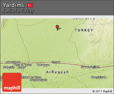 Physical Panoramic Map of Yardımlı